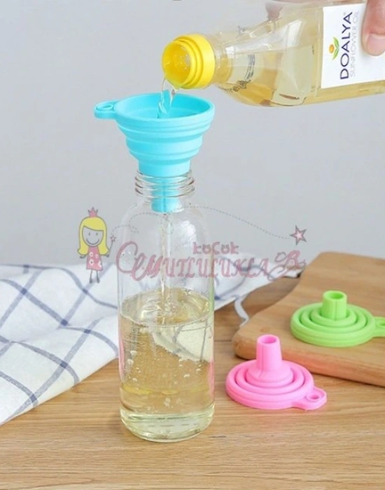 Mini Silikon Katlanır Huni