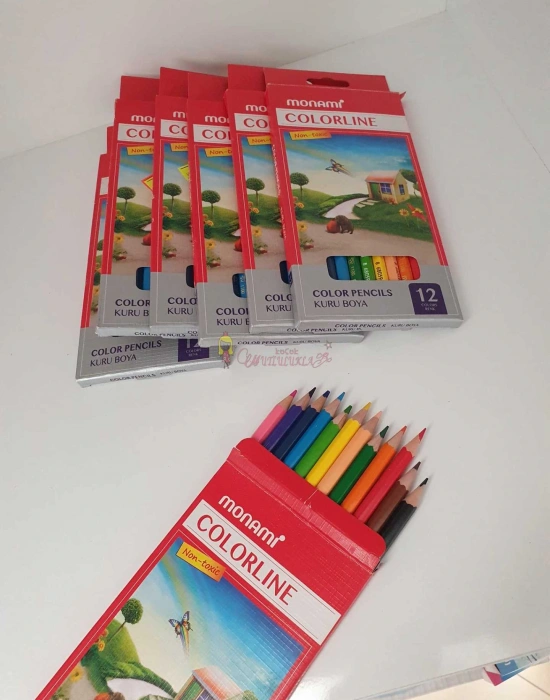 Monamı Kuru Boya Uzun 12Li