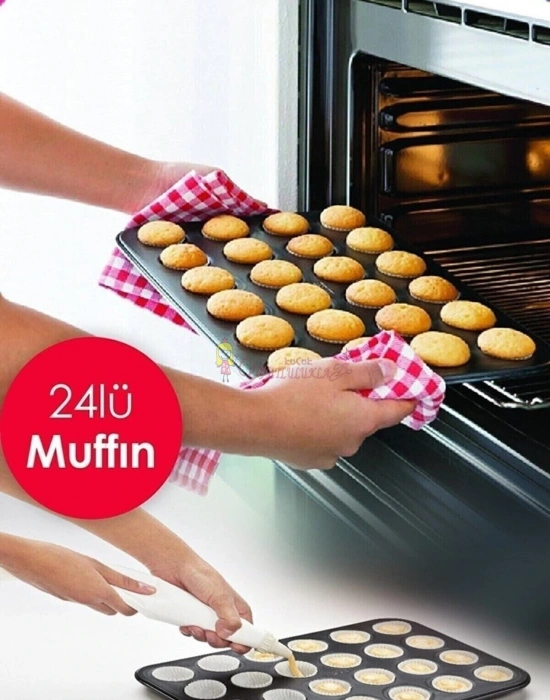 Muffin Kalıbı 24lü Cupcake Kapsülü Fırın Mini Kek Browni Kekstra Kurabiye Kalıbı