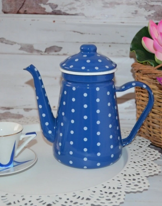 NOSTALJİK EMAYE PUANTİYELİ DEMLİK