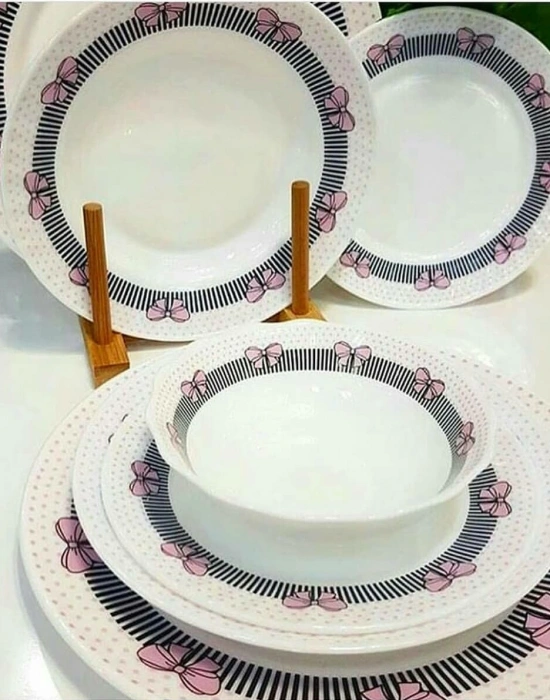 OPAL FİYONK DESENLİ 24 PARÇA YEMEK TAKIMI