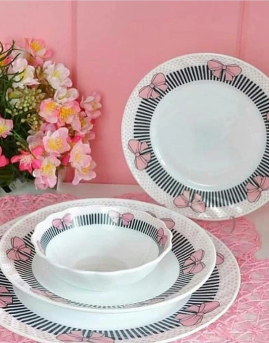 OPAL FİYONK DESENLİ 24 PARÇA YEMEK TAKIMI