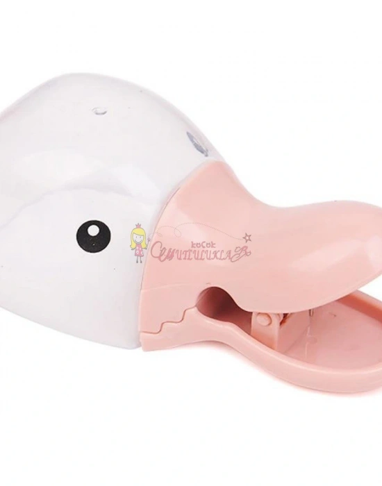 Ördek Tasarımlı Mandallı Tazelik Koruyan Ölçekli Kuru Mama Kaşığı Mama Ölçeği