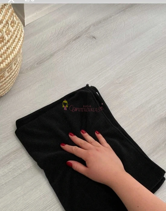 Özel Seri Büyük Boy Siyah- gri  Mikrofiber Yer Fayans Parke Bezi Temizlik Bezi 50*70 Cm