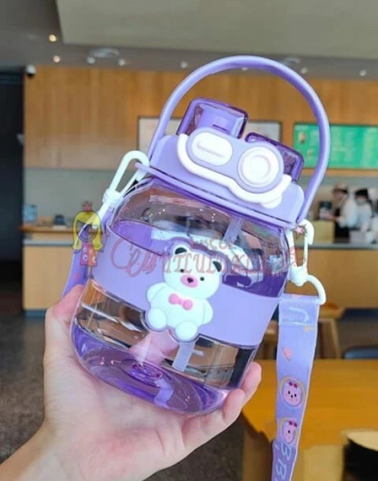 Panda Detayli 2 Baslıklı Matara