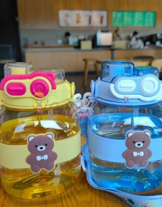 Panda Detayli 2 Baslıklı Matara