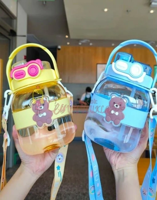 Panda Detayli 2 Baslıklı Matara