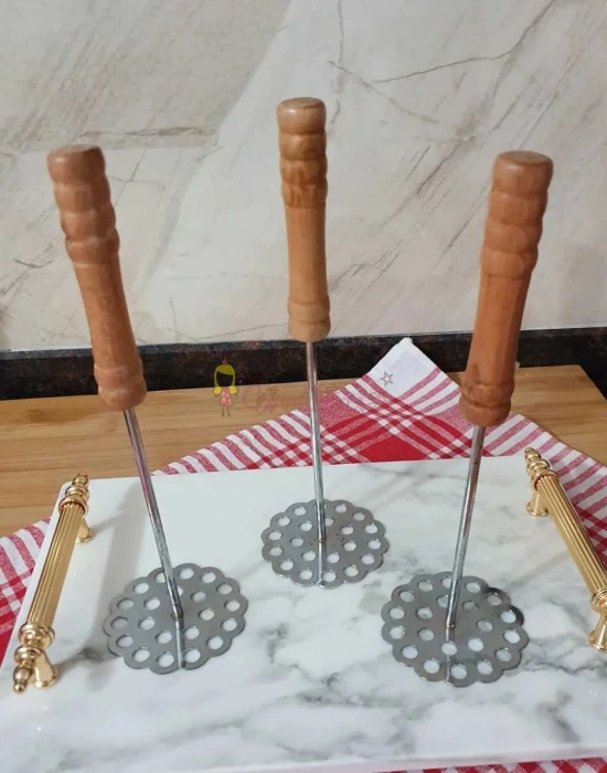 Patates Ezici Ahşap Saplı