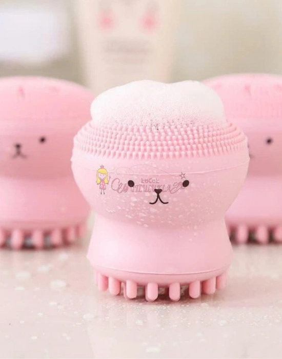 Peeling Etkili Mini El Yüz Cilt Temizleme Fırçası Silikon Temizlenmesi Kolay Siyah Nokta Giderici