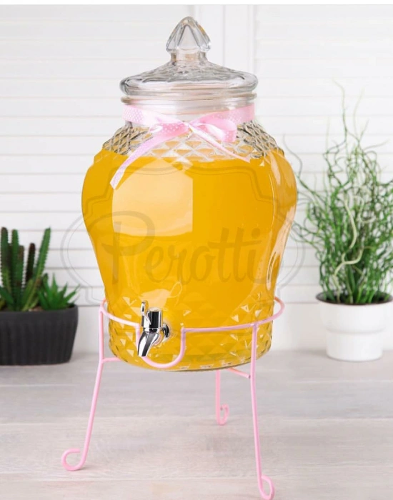 PEMBE BÜYÜK BOY CAM SEBİL