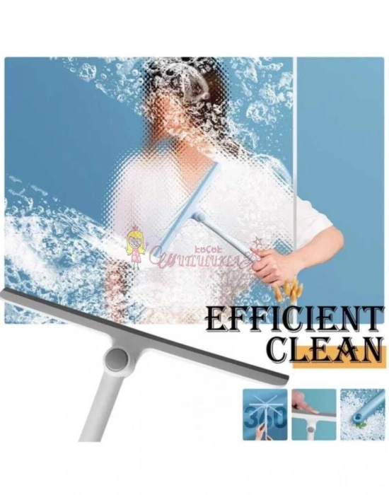 Pencere Temizleme Fırçası Silikon Işlevli Kazıyıcı Cam Sileceği Zemin Temizleme