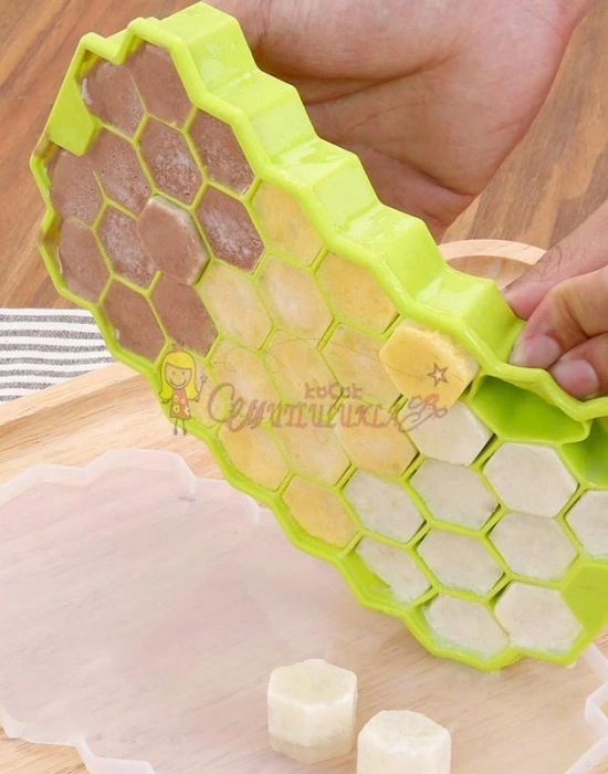 Petek 37 Delik Buz Küpü Tepsisi Silikon