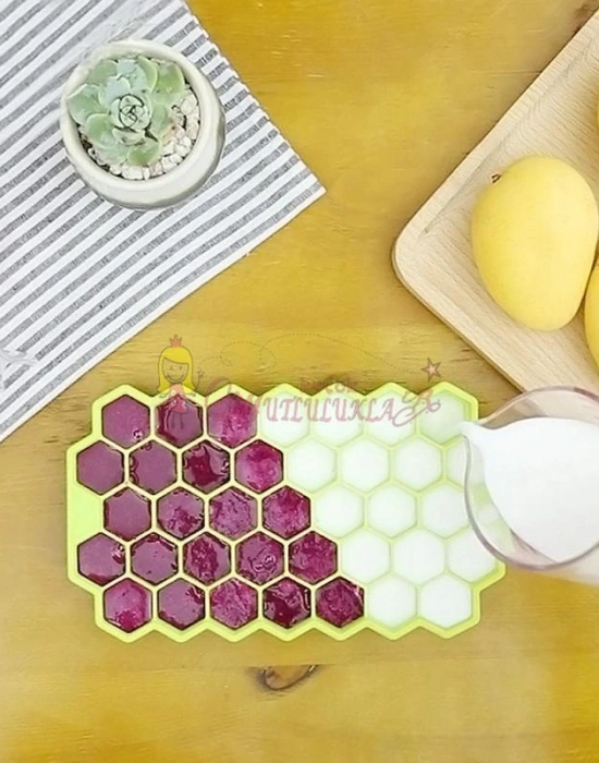 Petek 37 Delik Buz Küpü Tepsisi Silikon