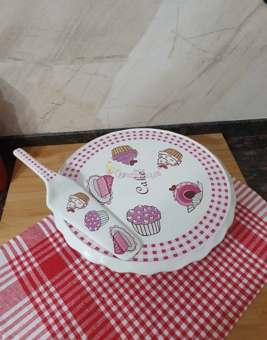 Porselen Spatulalı Servis Tabağı