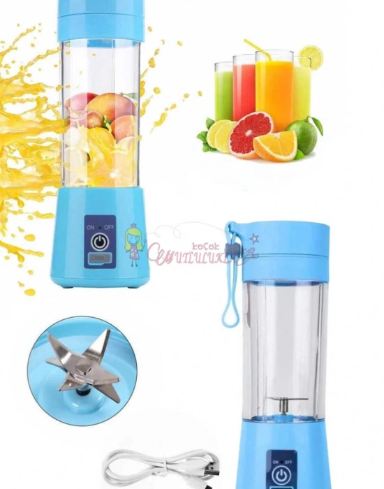 Portatif Taşınabilir USB Şarjlı Mikser El Blender