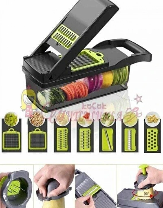 Pratik Çok Fonksiyonlu Sebze Doğrayıcı Dicer Dilimleyici Rende Kesici Vegetable Chopper