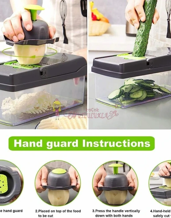 Pratik Çok Fonksiyonlu Sebze Doğrayıcı Dicer Dilimleyici Rende Kesici Vegetable Chopper