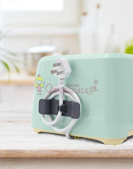 Pratik Kablo Toparlayıcı Yapışkanlı Klips (2 Adet)