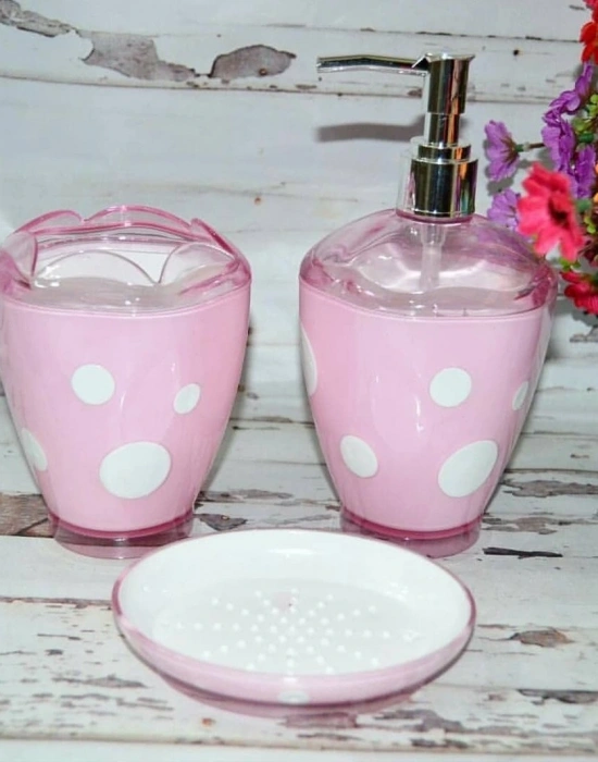 PUANTİYELİ AKRİLİK LAVABO SETİ