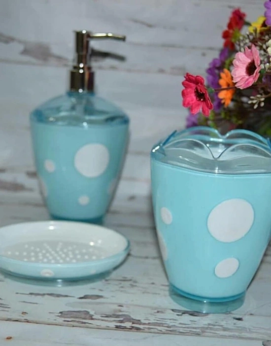 PUANTİYELİ AKRİLİK LAVABO SETİ