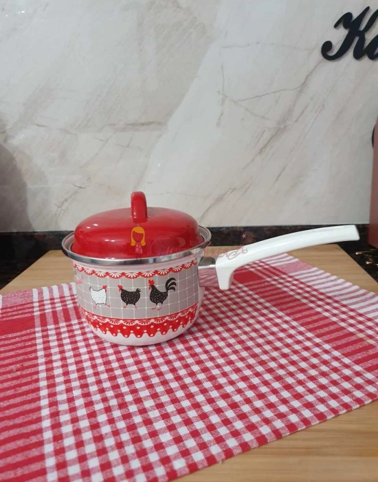 Rafadan Yumurta Sos Tavası Derin Emaye Tava