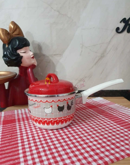 Rafadan Yumurta Sos Tavası Derin Emaye Tava