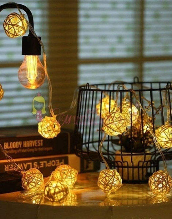 Rattan Model Süs Led Şerit Aydınlatma (10lu)