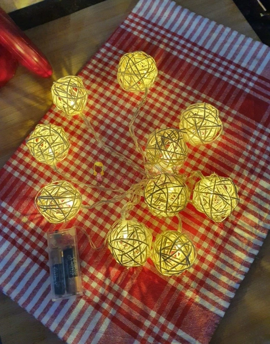 Rattan Model Süs Led Şerit Aydınlatma (10lu)