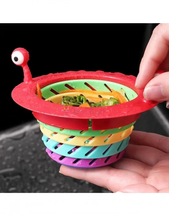 Renkli 6 Kademeli Lavabo Banyo Küvet Süzgeci Saç Toplayıcı