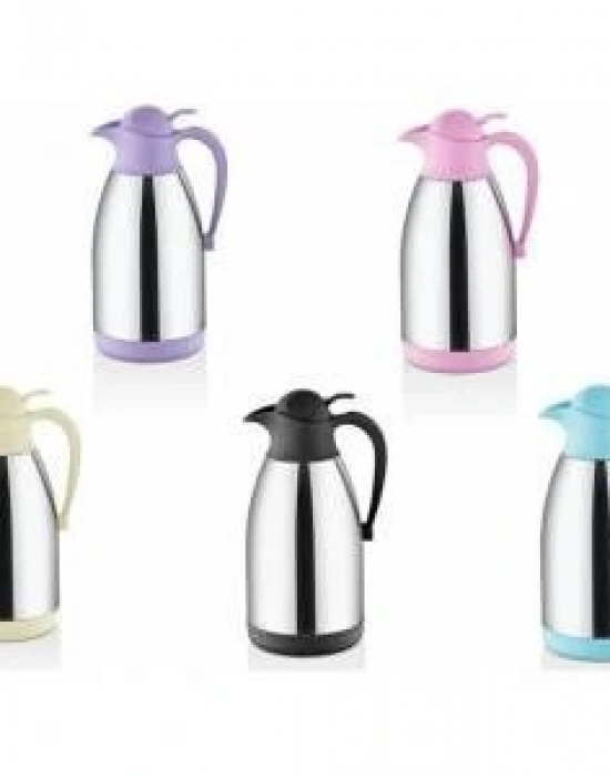 RENKLİ ÇELİK TERMOS 2 LT