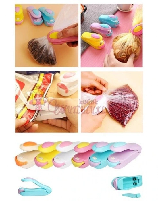 Renkli Mini Poşet Kapatma Makinesi Yapıştırıcı