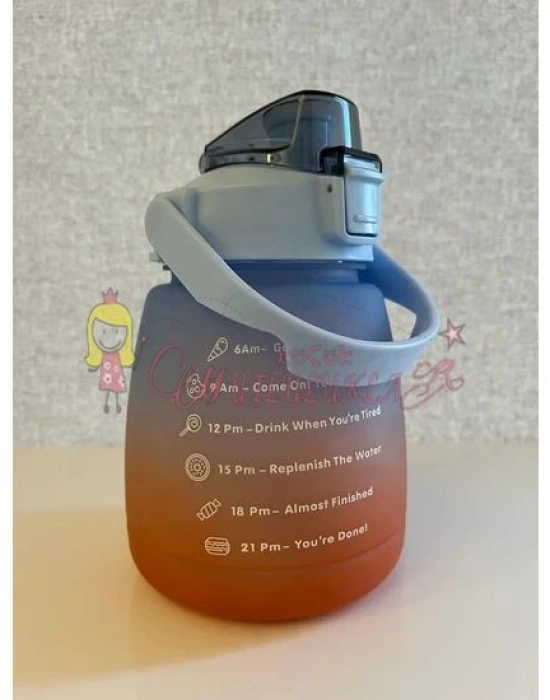 Renkli Motivasyon Tombul Suluk Matara Boyun Askılıklı Telefon Tutacaklı