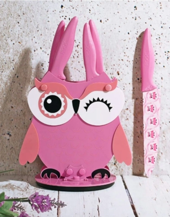 ROOC 6LI BAYKUŞ STANDLI BIÇAK SETİ BIÇAK TAKIMI