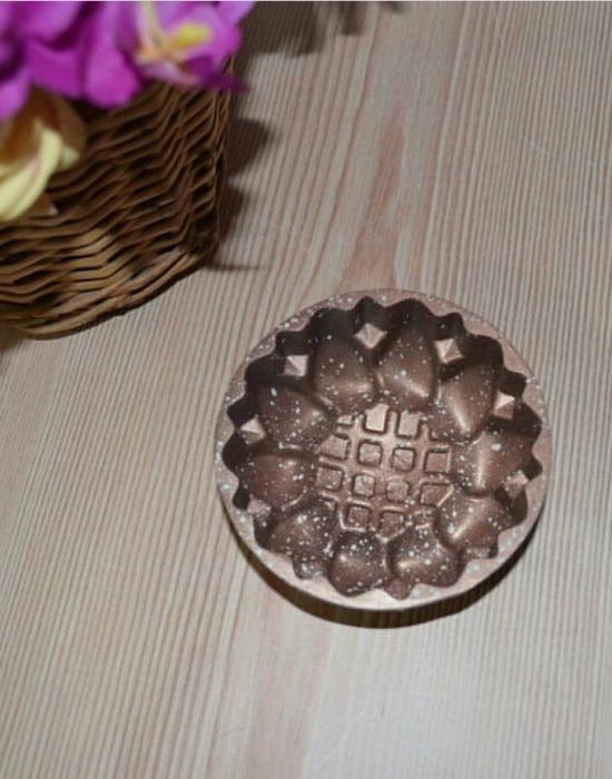 ŞAHANE RENKLİ ALÜMİNYUM MİNİ KEK KALIBI