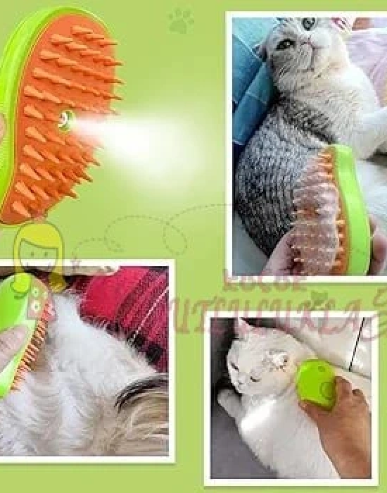 Şarjlı Soğuk Buharlı Kedi Köpek Fırçası Tarağı