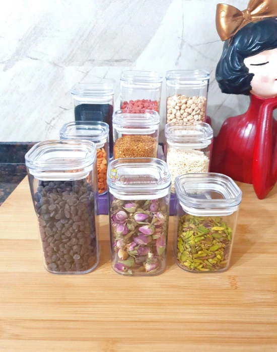 Şefaf Kare Baharat Takımı 9lu Set