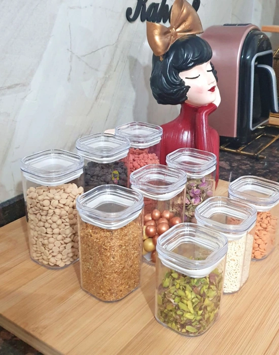 Şefaf Kare Baharat Takımı 9lu Set