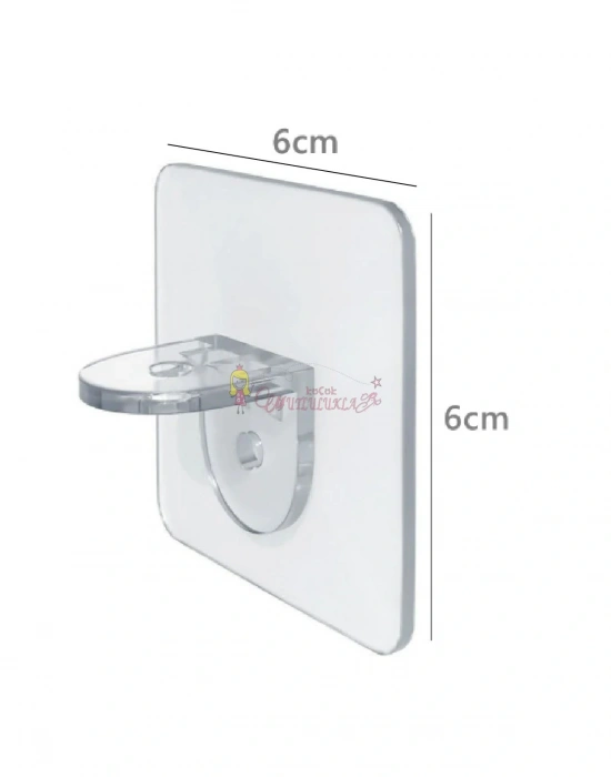 Şefaf Yapışkanli Raf Tutucu 4lü