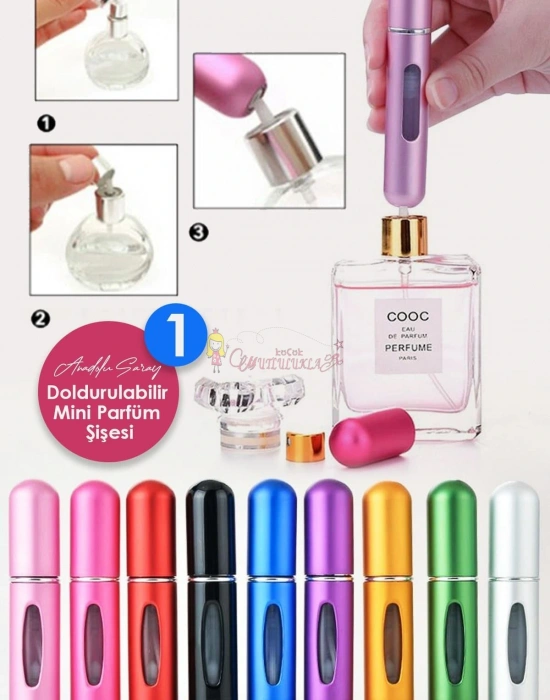 Seyahat Boy Çantada Taşınabilir Parfüm Şişesi Çanta Ve Cepte Taşınabilir Koku Parfüm Kabı Sprey Şişe