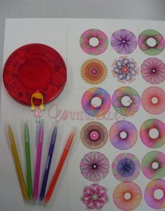 Sihirli Daireler ve Renkli Kalemler Set