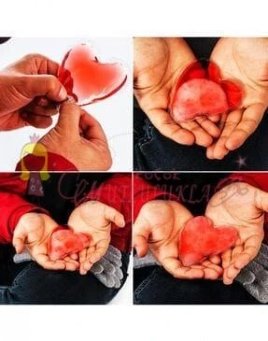 Sihirli Isıtıcı Jel Cep Soba Isıtıcı Kalp Şekilli El Cep Isıtma