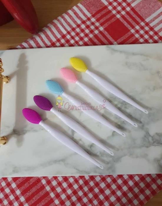 Silikon Çift Yönlü Temizleme Fırçası