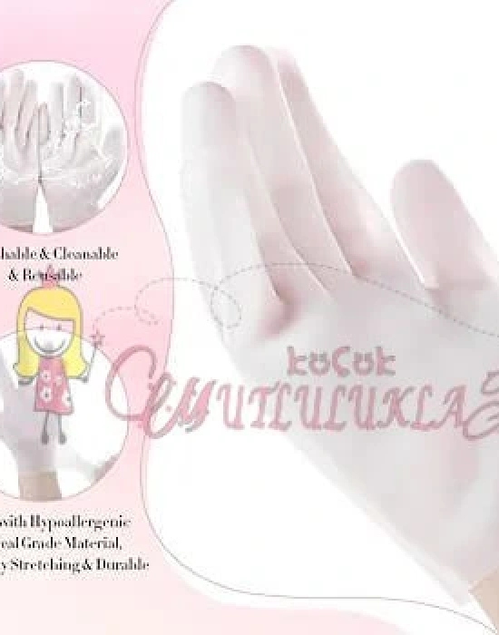 Silikon Nemlendirici Eldiven Jel Spa Nemlendirici Eldiven, Kuru Eller için Yumuşak Silikon Eldiven ( 1 cift )