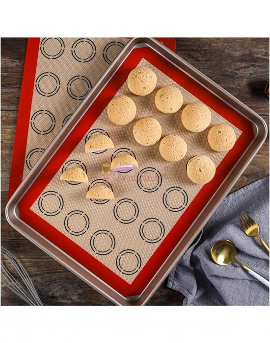 Silikon Pişirme matı Yuvarlak model tepsi matı