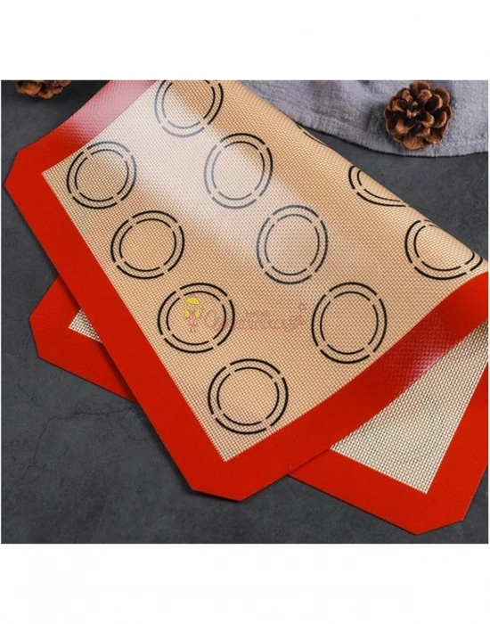 Silikon Pişirme matı Yuvarlak model tepsi matı