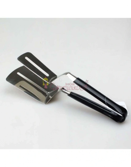 Silikon Saplı Paslanmaz Çelik Süzgeçli Maşa