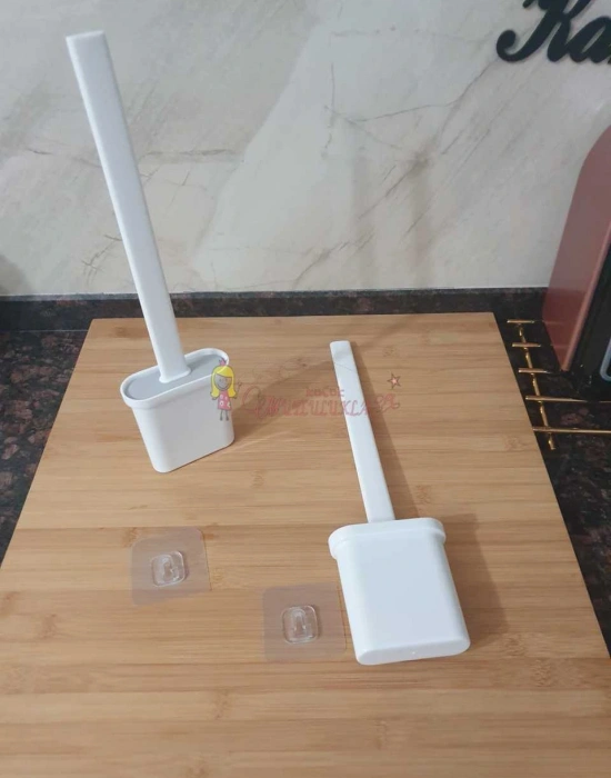 Silikon Tuvalet Fırçası Banyo Bükülebilir Silikon Wc Fırçası