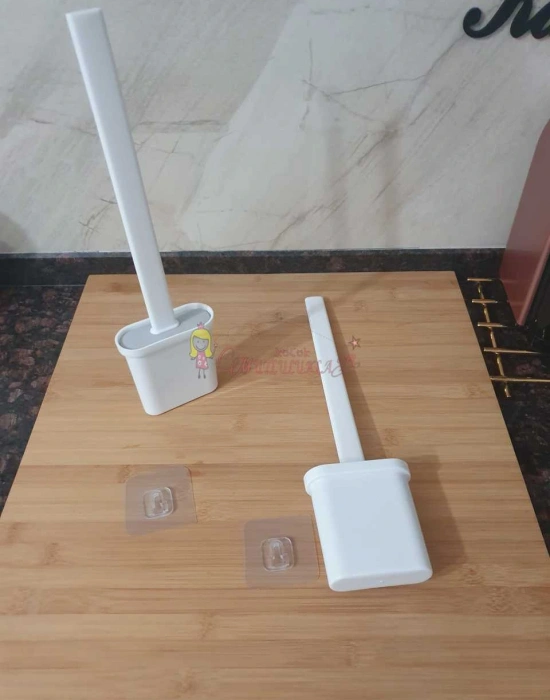 Silikon Tuvalet Fırçası Banyo Bükülebilir Silikon Wc Fırçası