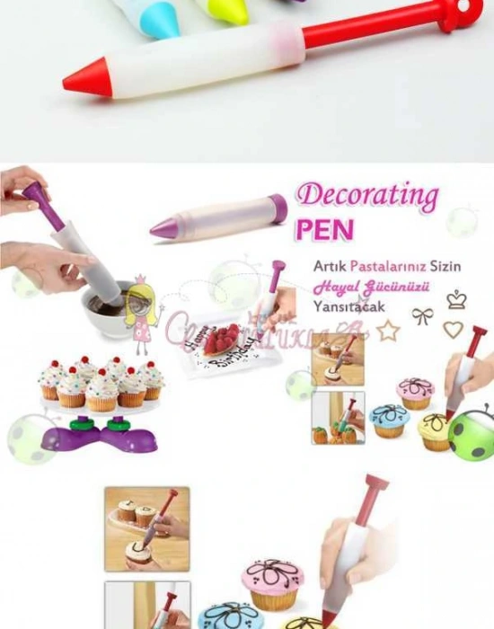 Silikon Yazı Popkek Dekor Kalemi