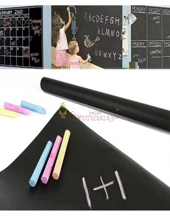 Silinebilir Kara Tahta Kendinden Yapışkanlı Rulo Yazı Tahtası